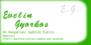 evelin gyorkos business card